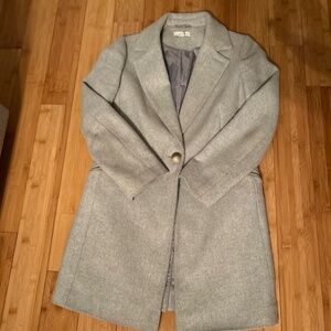 Grey  Pea Coat Topshop